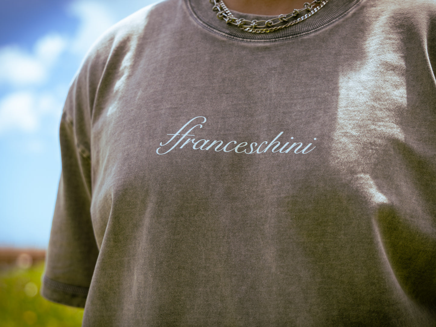 Franceschini t shirt semi oversize - color grey
