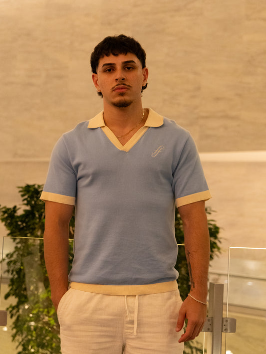 Franceschini 1 Year Anniversary Polo - Color Baby Blue
