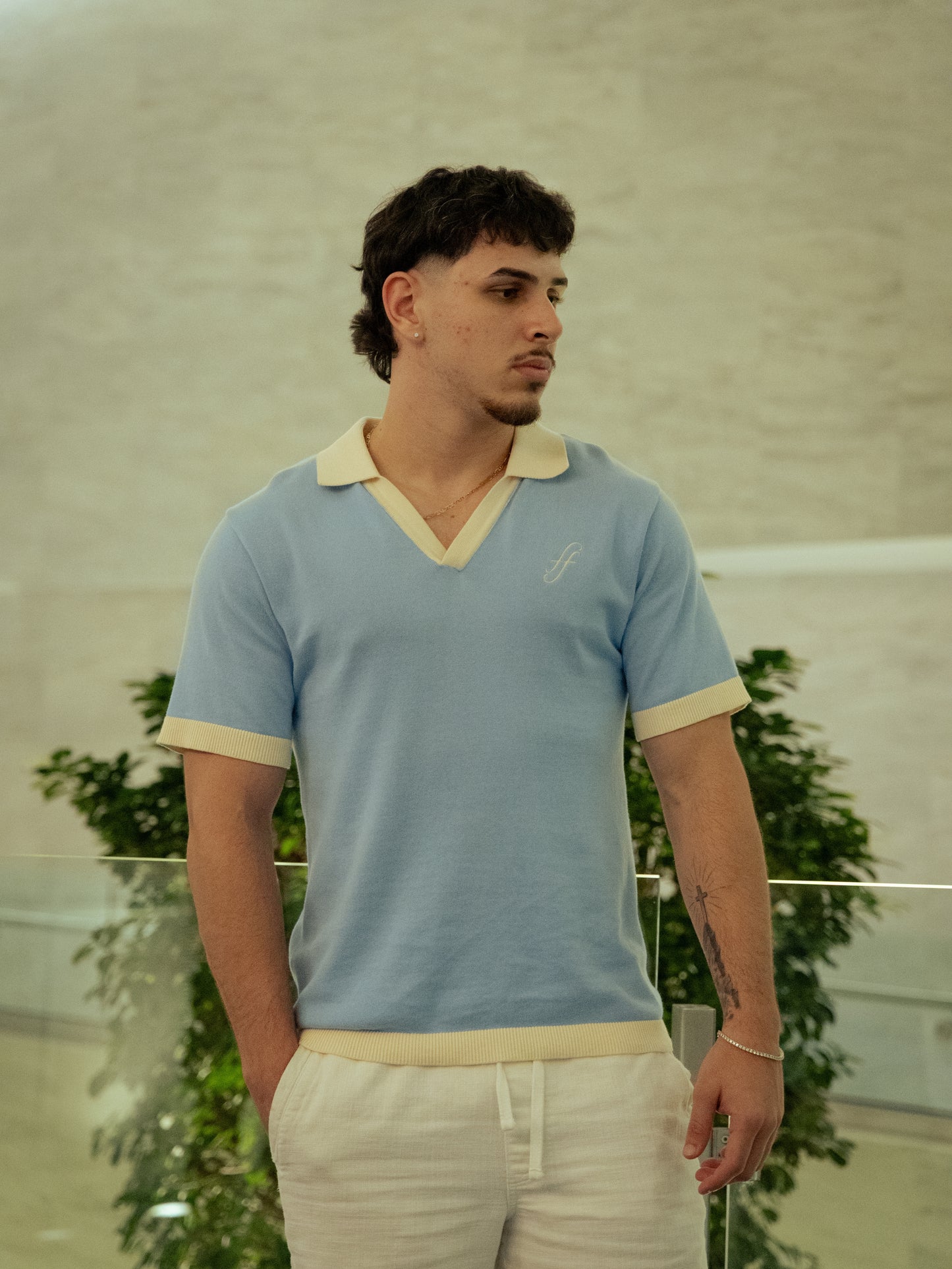 Franceschini 1 Year Anniversary Polo - Color Baby Blue